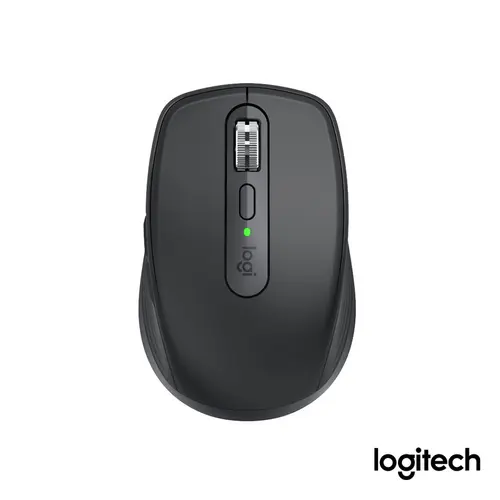 Mouse Sem Fio Logitech MX Anywhere 3S Grafite, 8000DPI, Clique Silencioso, Conexão Bluetooth, Recarregável