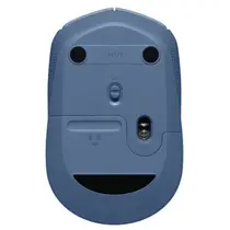 Mouse Sem Fio Logitech M170 Azul Claro, Design Ambidestro Compacto, 1000DPI, Conexão USB e Pilha Inclusa