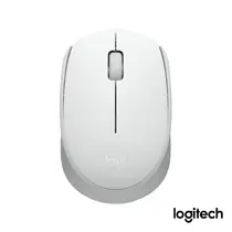 Mouse Sem Fio Logitech M170 Branco, Design Ambidestro Compacto, 1000DPI, Conexão USB e Pilha Inclusa