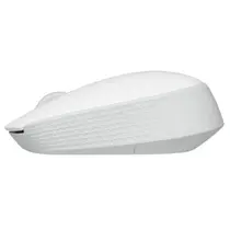 Mouse Sem Fio Logitech M170 Branco, Design Ambidestro Compacto, 1000DPI, Conexão USB e Pilha Inclusa