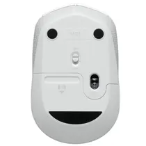 Mouse Sem Fio Logitech M170 Branco, Design Ambidestro Compacto, 1000DPI, Conexão USB e Pilha Inclusa