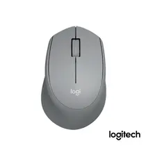 Mouse Sem Fio Logitech M280 Cinza, 1000DPI, Conexão USB e Pilha Inclusa