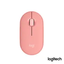 Mouse Sem Fio Logitech Pebble 2 M350s Rosa, Clique Silencioso, Bluetooth e Pilha Inclusa
