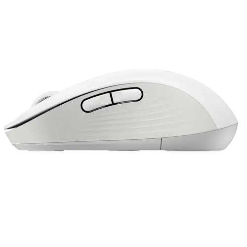 Mouse Sem Fio Logitech Signature M650L Off White, 5 Botões, Clique Silencioso, Conexão Bluetooth e USB
