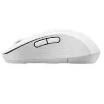 Mouse Sem Fio Logitech Signature M650L Off White, 5 Botões, Clique Silencioso, Conexão Bluetooth e USB