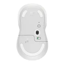 Mouse Sem Fio Logitech Signature M650L Off White, 5 Botões, Clique Silencioso, Conexão Bluetooth e USB