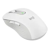 Mouse Sem Fio Logitech Signature M650L Off White, 5 Botões, Clique Silencioso, Conexão Bluetooth e USB