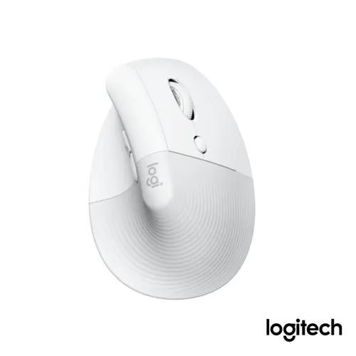 Mouse Sem Fio Bluetooth e USB 4000dpi Logitech Lift Vertical Off White
