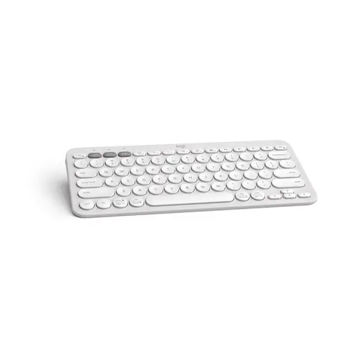 Teclado Sem Fio Logitech Pebble Keys 2 K380s Branco, Pilha Inclusa, Conexão USB e Bluetooth