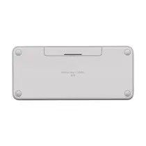 Teclado Sem Fio Logitech Pebble Keys 2 K380s Branco, Pilha Inclusa, Conexão USB e Bluetooth