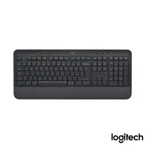 Teclado Sem Fio Logitech Signature K650 Grafite, Conexão Bluetooth e USB, Com Apoio para as Mãos e Pilhas Inclusas