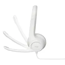 Fone de Ouvido Headset USB com Microfone Logitech H390 Branco
