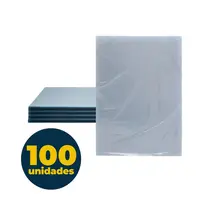 CAPA ENCADERNACAO A3 PP TRANSP LINE CRISTAL 100 UN