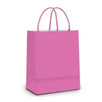 SACOLA PAPEL PRESENTE G 32CMX26,5CMX13CM CROMUS ROSA MEDIO 10 UN