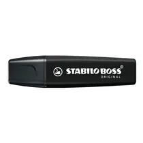 MARCA TEXTO STABILO BOSS  PRETO 10 UN