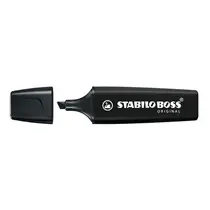 MARCA TEXTO STABILO BOSS  PRETO 10 UN