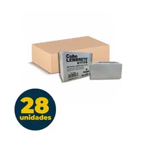 Bloco Papel Lembrete Cubo 600 Folhas 9,2cmx8,2cm Usapel Branco 28 Unidades