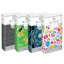 Lenço de Papel 10 folha Tripla Kiss Bolsa com 8 Pacotes