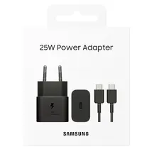 Carregador de Parede Usb-C Para Usb-C 25W com cabo Super Fast Samsung Original