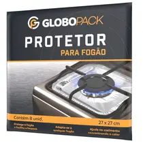 Papel Aluminio para Fogão 08 unidades Globopack