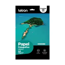Papael Fotográfico Adesivo A4 135g Jato de Tinta e Laser com 50 Folhas