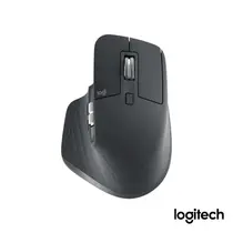Mouse sem Fio Logitech MX Master 3s Grafite, 8000DPI, Clique Silencioso, Conexão Bluetooth, Recarregável