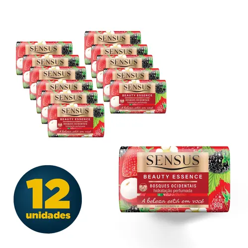 SABONETE BARRA FONTANA SENSUS  80G BOSQUES OCIDENTAIS 12 UN