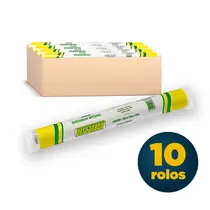Lençol Hospitalar Papel 70cmx50m Natural Descarbox com 10 Rolos