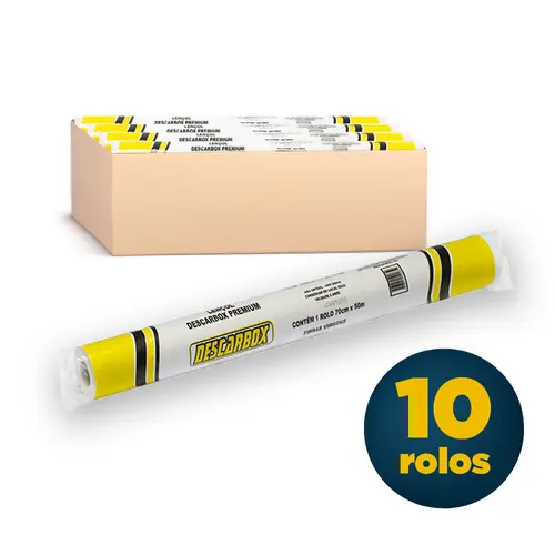 Lençol Hospitalar Papel 70cmx50m Premium Descarbox com 10 Rolos
