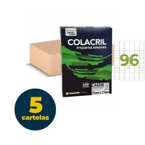 ETIQUETA A4 100 FL CA4348 17,0X31,0MM 96 ET FL 5 CTL