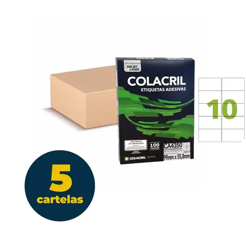 ETIQUETA A4 100 FL CA4350 55,8X99,0MM 10 ET FL 5 CTL