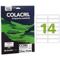 ETIQUETA CARTA 010 FL CC082 33,9X101,6MM 14 ET FL 10 CTL