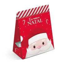 Saco Papel Presente M Cromus Natal Nicolau 27x19,5x9,5cm