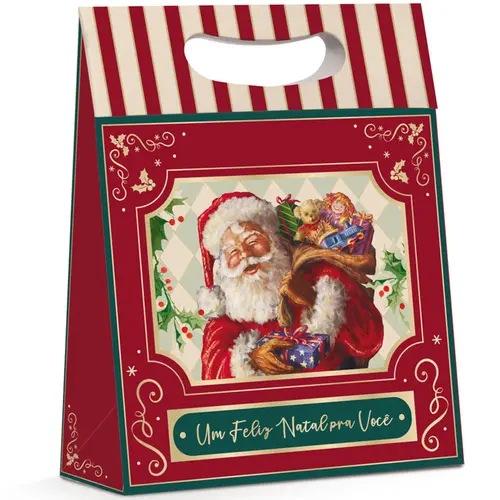 CAIXA PRESENTE PLUS P 18CMX7,5CMX24CM CROMUS NOELCARMIN 10 UN
