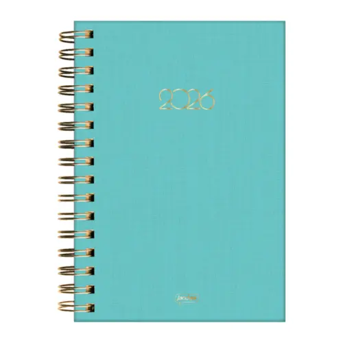 Agenda Espiral 13,6cm X 19,4cm Office Collection Tiffany Jandaia 2026