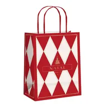 SACOLA PAPEL PRESENTE M 26CMX19,5CMX9,5CM CROMUS LINES