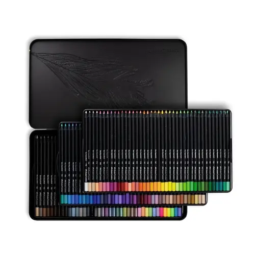 Lápis Cor 120 Cores Faber Super Soft Redondo com 2 Estojos