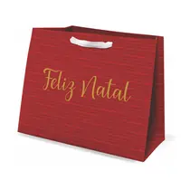 SACOLA PAPEL PRESENTE G 40CMX15CMX32,5CM URIARTE CONCEPT FELIZ NATAL