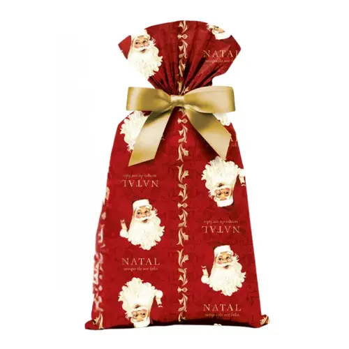 Saco Metalizado 89cm X 120cm 1 Unidade Natal Noel Vitoriano