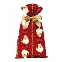 Saco Metalizado 89cm X 120cm 1 Unidade Natal Noel Vitoriano