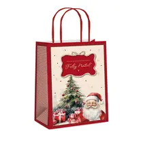 Sacola Papel Presente G 32cmx26,5cmx13cm Cromus Charm Natalino com 10 Unidades