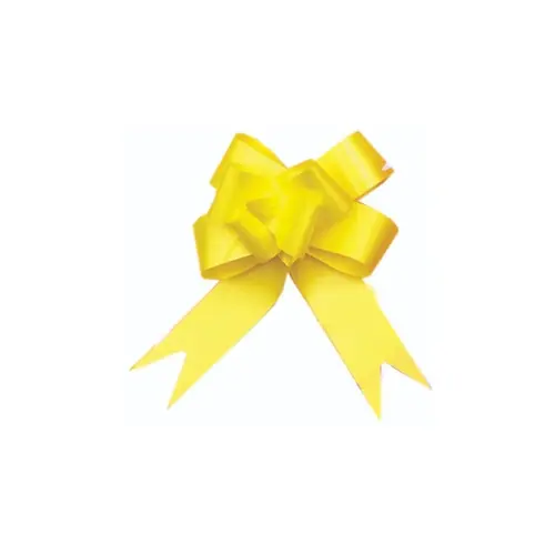 Laço Fácil Pronto 1,8cm x 34cm VMP  Amarelo Ouro Liso com 20 Pacotes de 10 Unidades