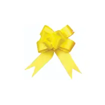 Laço Fácil Pronto 1,8cm x 34cm VMP  Amarelo Ouro Liso com 20 Pacotes de 10 Unidades
