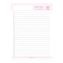 Agenda Costurada 11 cm x 15,1 cm SD Rosa Rose 2026