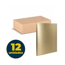 Pasta Catálogo Of 20 Envelopes 235mmx310mm Glow Color Ouro com 12 unidades