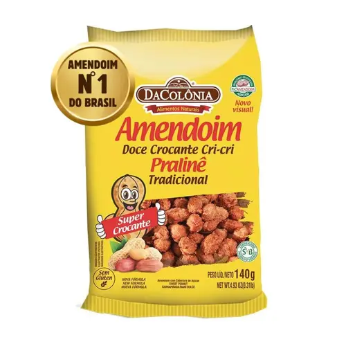 Amendoim Doce Cri Cri 140g Especial Dacolônia