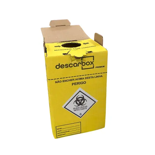 Caixa Coletora de Material Perfurocortante 3 Litros Premium Descarbox