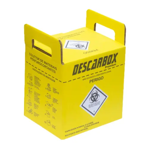 Caixa Coletora de Material Perfurocortante 7 Litros Premium Descarbox