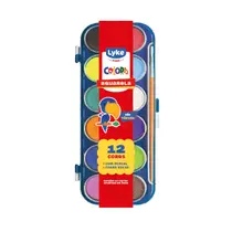 Aquarela Escolar Lavável 12 Cores