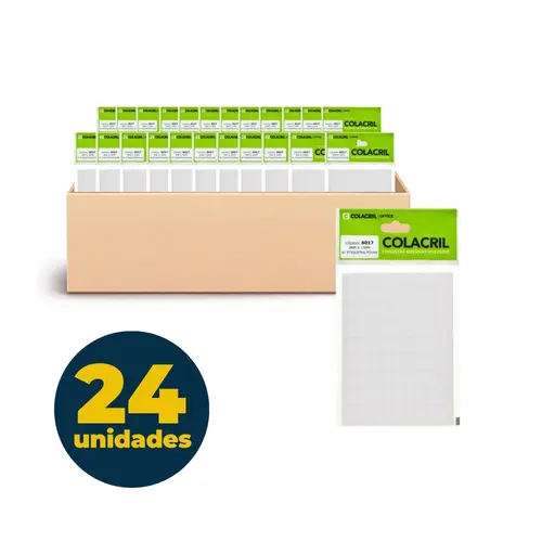 ETIQUETA ADESIVA USO MANUAL COLACRIL 6017 06FL 9MMX15MM 24 UN